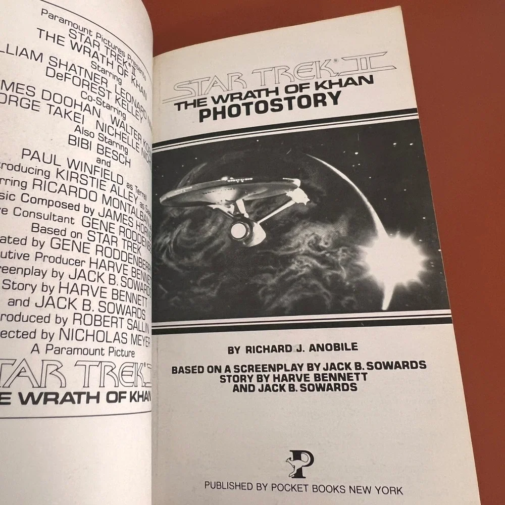 Star Trek II The Wrath‎ of Khan Photostory Richard J Anobile 1982 Vtg Paperback